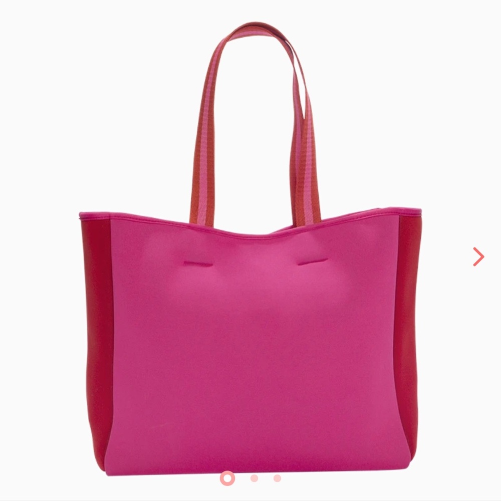 Pink and Red Tote Bag